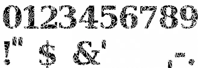 JI Hidden Vines Font Alte caractere