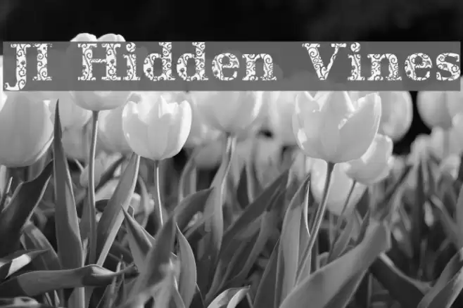 JI Hidden Vines Font examples