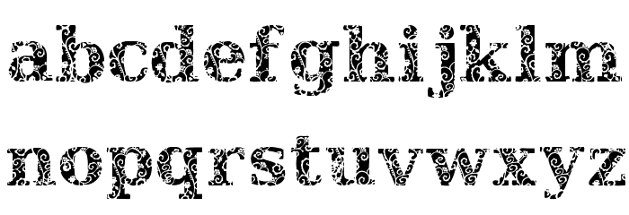 JI Hidden Vines Font Litere mici