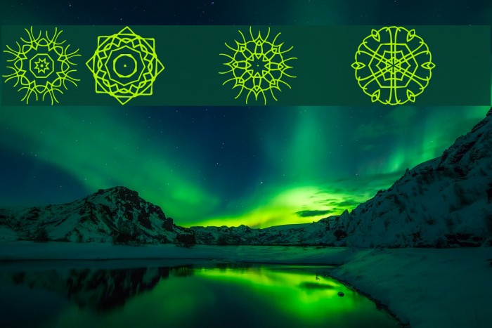 JI Kaleidoscope Bats 2 Font examples