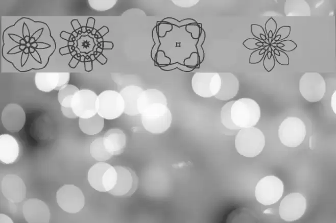 JI Kaleidoscope Bats 3 Font examples