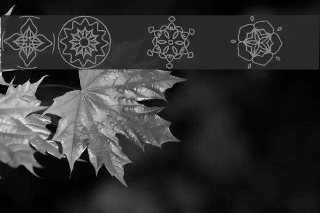 JI Kaleidoscope Bats 4 Font examples