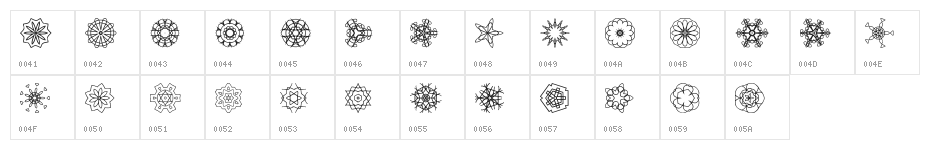JI Kaleidoscope Bats Character Map