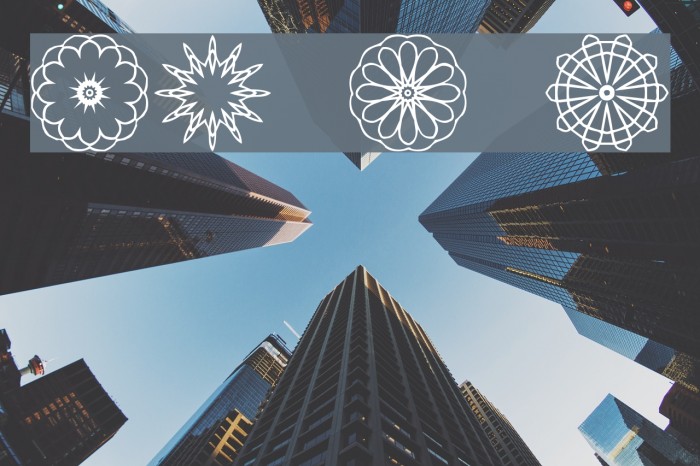 JI Kaleidoscope Bats Font examples