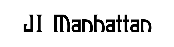 JI Manhattan  नि: शुल्क फ़ॉन्ट्स डाउनलोड