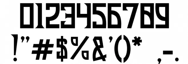 JI Manhattan Font OTHER CHARS