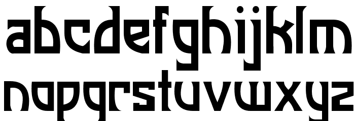 JI Manhattan Font LOWERCASE