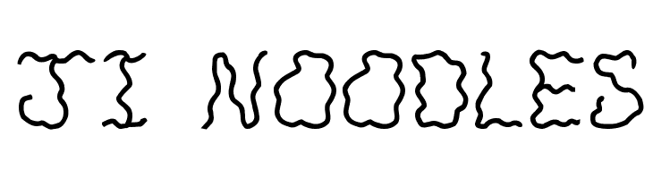 JI Noodles Font