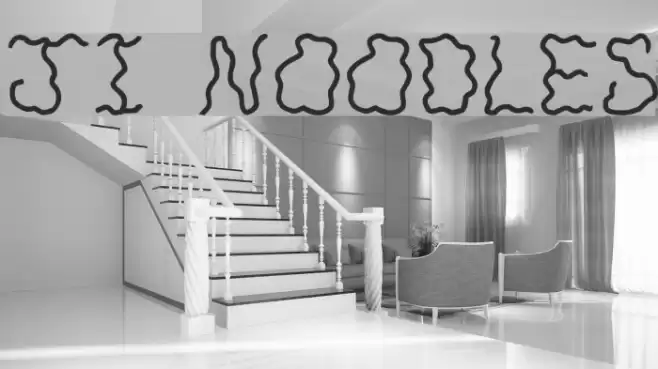 JI Noodles Font examples