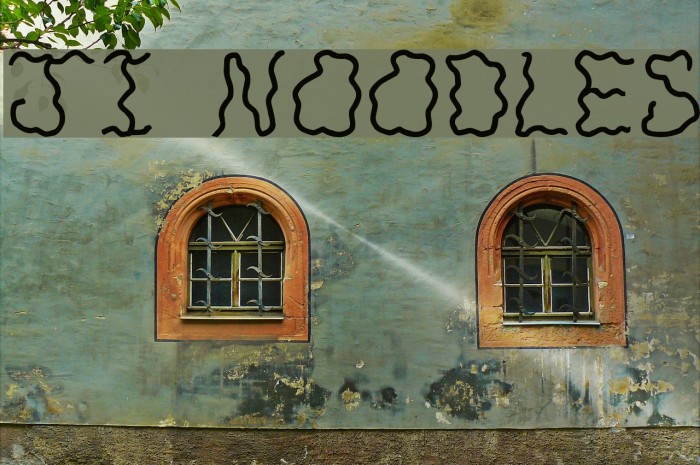 JI Noodles Font examples