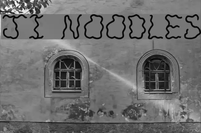 JI Noodles Font examples