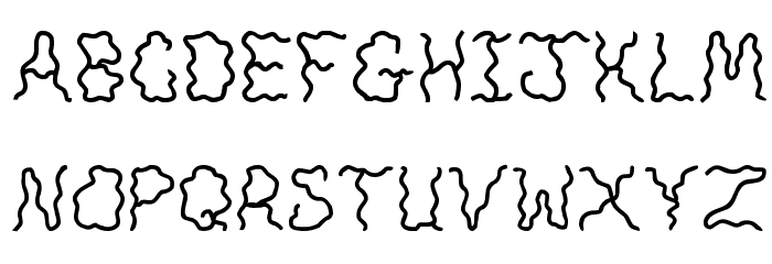 JI Noodles Font LOWERCASE