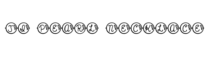JI Pearl Necklace Font