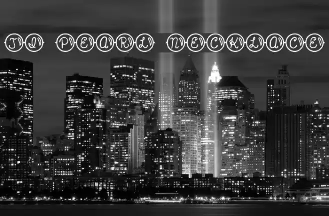 JI Pearl Necklace Font examples