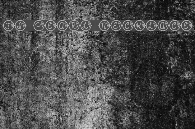 JI Pearl Necklace Font examples