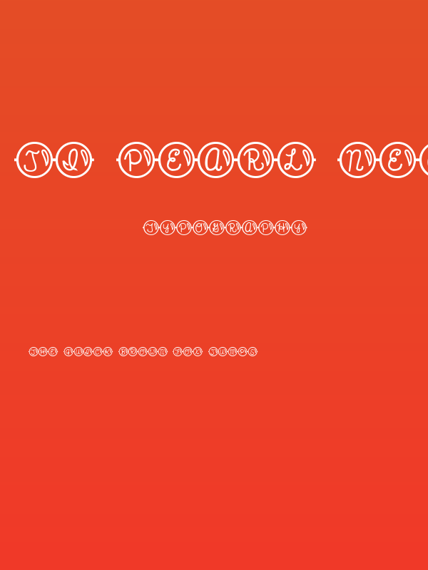 JI Pearl Necklace Poster