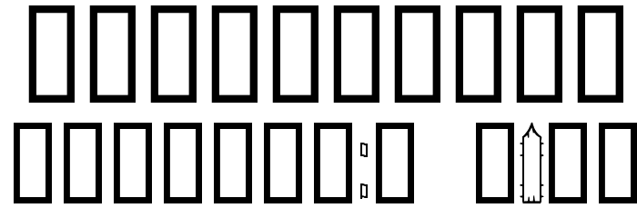 JI Picket Fence Font OTHER CHARS