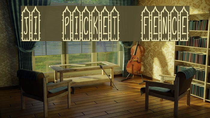 JI Picket Fence Font examples