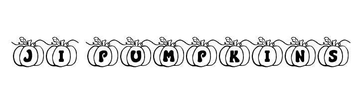 JI Pumpkins Font