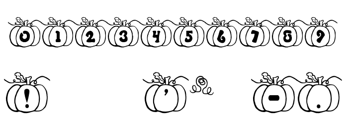 JI Pumpkins Font OTHER CHARS