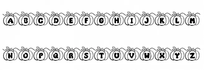 JI Pumpkins Fonte MAIÚSCULAS
