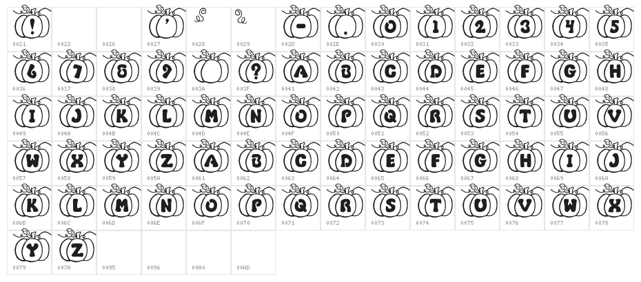 JI Pumpkins Character Map