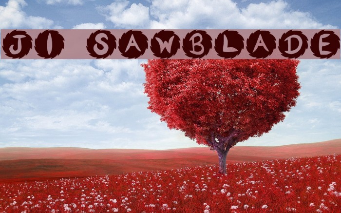 JI Sawblade Font examples