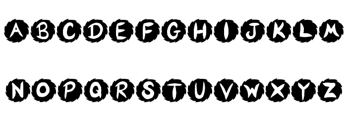 JI Sawblade Font LOWERCASE