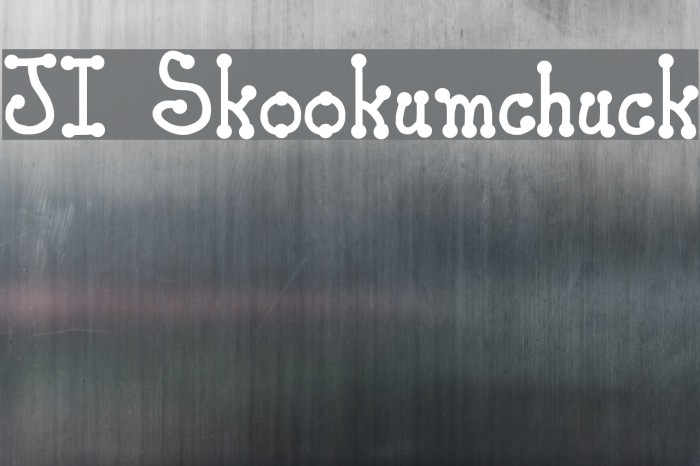 JI Skookumchuck Font examples