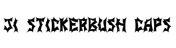 JI Stickerbush Caps Font