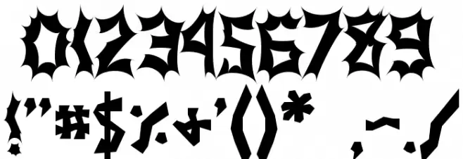 JI Stickerbush Caps Font OTHER CHARS