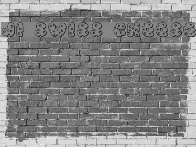 JI Swiss Cheese Font examples