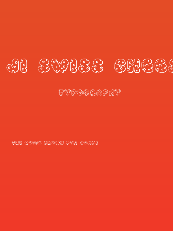 JI Swiss Cheese Poster