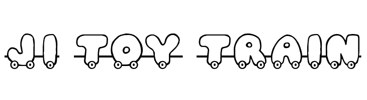 JI Toy Train Font