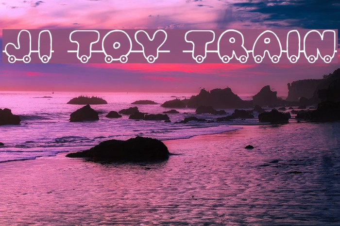 JI Toy Train Font examples