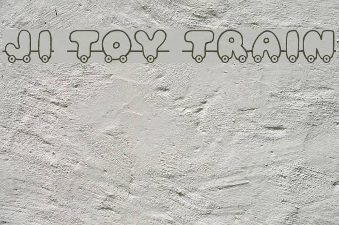 JI Toy Train Font examples