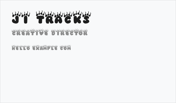 JI Tracks Business Card