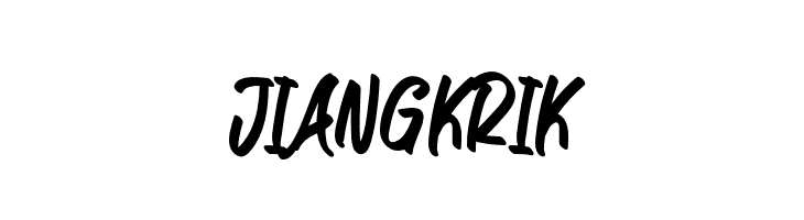 JIANGKRIK  Frei Schriftart Herunterladen