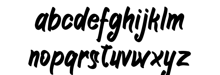 JIANGKRIK Font LOWERCASE