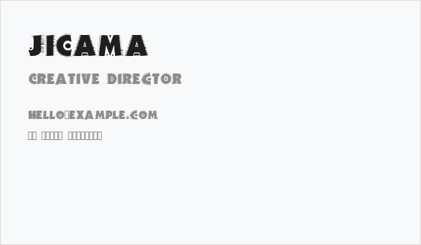 JICAMA Business Card
