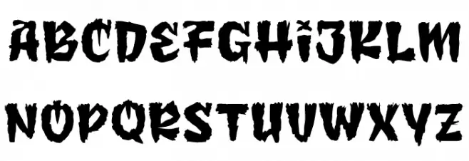 JIFER BOGY Personal Use Regular Caratteri MAIUSCOLE