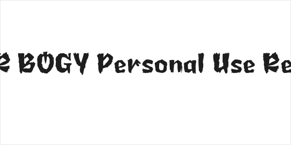 JIFER BOGY Personal Use Regular Logo