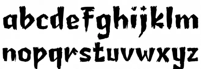 JIFER BOGY Personal Use Regular Caratteri MINUSCOLO