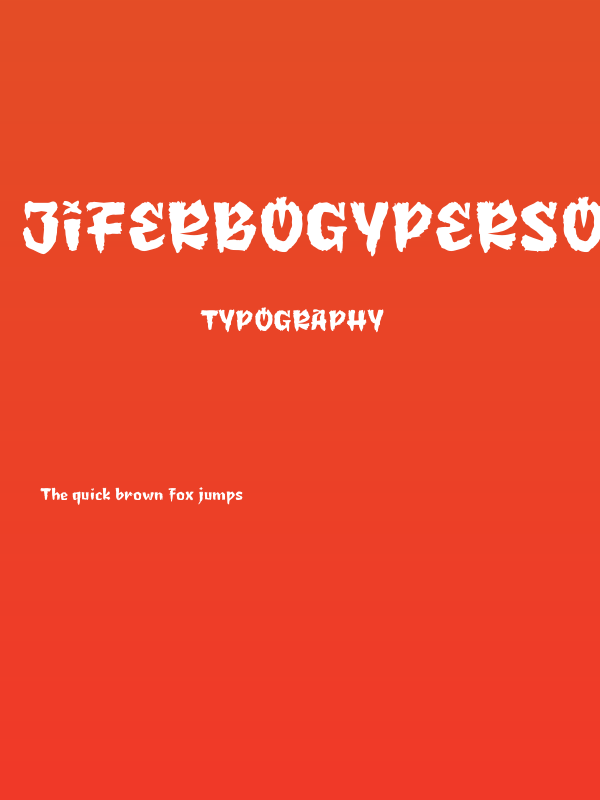 JIFERBOGYPersonalUse-Regular Poster