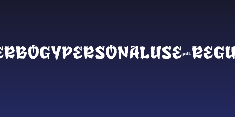 JIFERBOGYPersonalUse-Regular Social Header