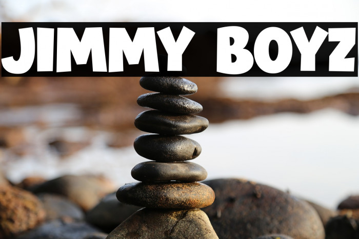 JIMMY BOYZ Font examples