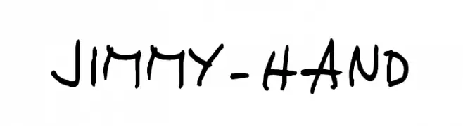 JIMMY-HAND  Frei Schriftart Herunterladen