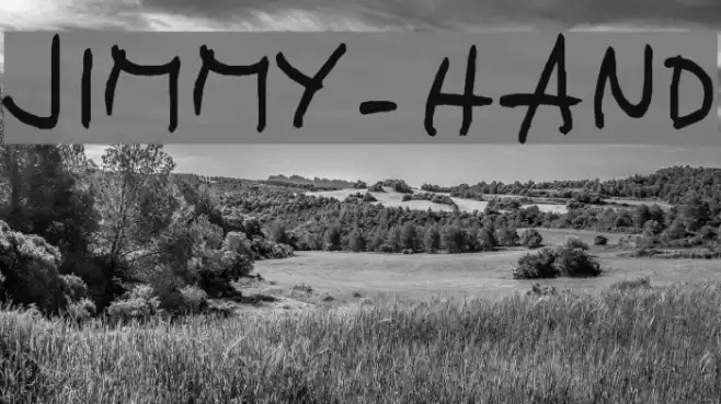 JIMMY-HAND خط examples