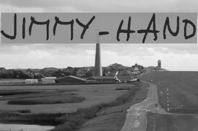 JIMMY-HAND خط examples