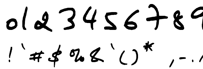 JIMMY1 Font OTHER CHARS